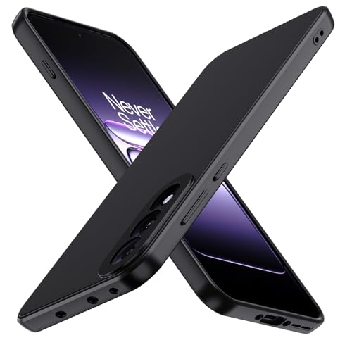 ivoler Negro Mate Funda para OnePlus Nord 5 5G / OnePlus Nord5 5G con Protección de Cámara, Carcasa Protectora Antigolpes, Ultrafina Suave TPU Silicona Caso Delgada Anti-Choques Case