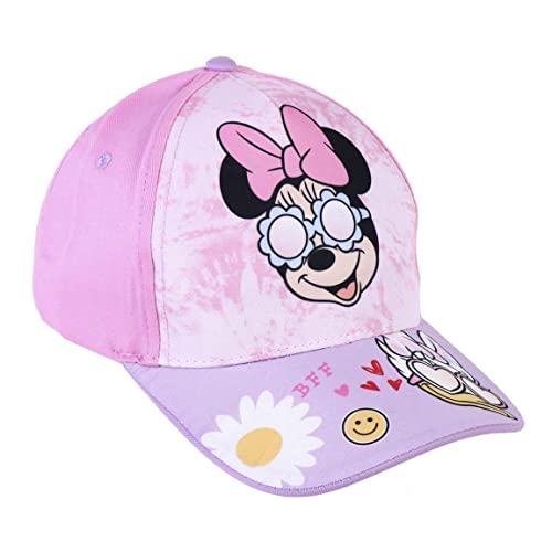 CERDÁ LIFE'S LITTLE MOMENTS Casquette pour Enfant Minnie Mouse - Mauve - 2 à 8 Ans - Coton et Polyester - Casquette pour Enfants à Scratch Réglable - Produit Original Conçu en Espagne