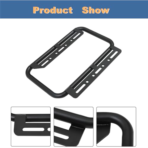 GXYWADY Caja lateral universal para motocicleta, maleta rígida lateral de 36L, negro, aluminio con soportes y cerradura de seguridad miniatura 6