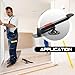 Hicarer 2 Pcs Swivel Type Door and Board Lifter Door Lifter Installation Tool Drywall Lifts, Hands Free Support for Your Projects, Black
