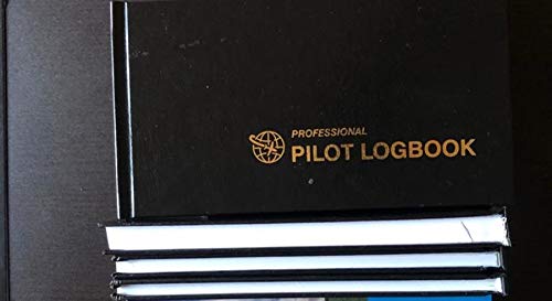 Checklist FAA Standard Professional Pilot Logbook, Black, 658 Entries, Black,