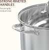 Sunhouse Stock Pot with Lid - 7 QT Large Pot for Cooking Pasta, Soup, Spaghetti - Impact Bonding Base Big Stainless Steel Pots for Canning, Boiling - Oven Safe & Induction Compatible Cookware #5