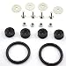 Black Finish Auto Body Moldings Bumper JDM Quick Release Fasteners for Car Bumpers Trunk Fender Hatch Lids Kit