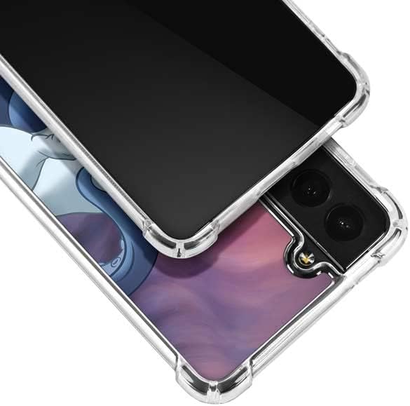 Skinit Clear Phone Case Compatible with Galaxy S22 - Officially Licensed Disney Villains Ursula Ariel and Flounder Design