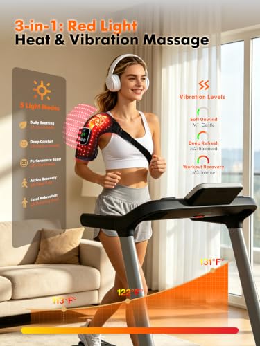 Red Light Therapy Shoulder Massager Heating Pad for Pain Relief 2 Red Light Therapy Shoulder Massager Heating Pad for Pain Relief - Image 2