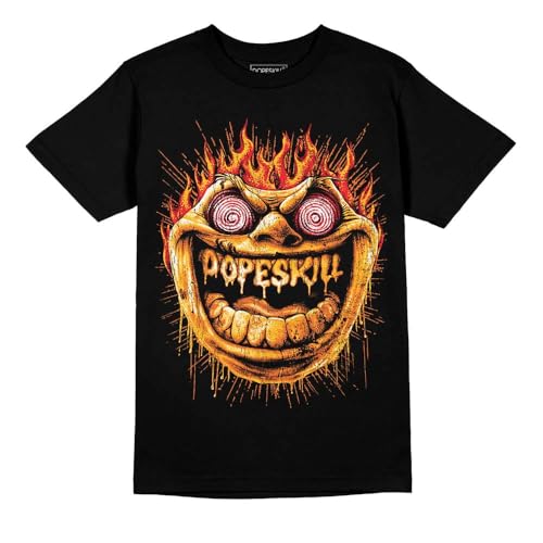 Image of DopeSkill Halloween Graphic Tee Streetwear Hip Hop Hypebeast Unisex T-Shirt Sneaker Colour Matching Shirts Spooky Graphic