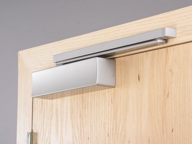 Bricard 6721027 Sliding Door Closer, Force 2-5, Cam Technology, Silver, Opposite Hinges Side Reverse Mounting - Image 2
