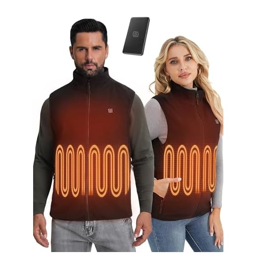 SOLJIKYE Beheizbare Weste (Mit Powerbank), Polarfleece Heizweste Herren Damen, Weiche und Warme Beheizbare jacke, Beheizte Weste mit 3 Heizstufen, Schwarz, M