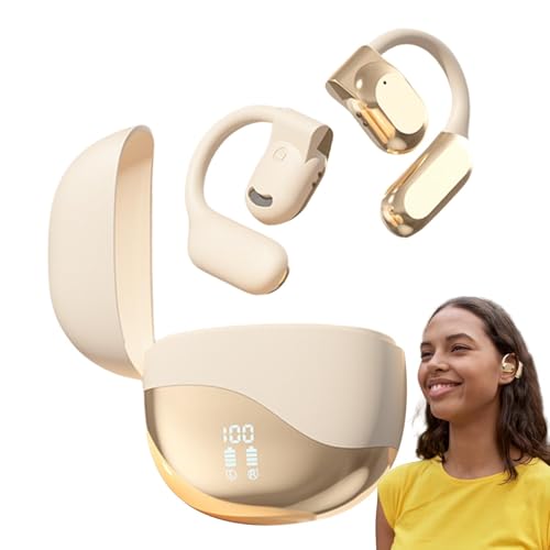Su auricolari wireless auricolare aperto Cuffie Auricolari a conduzione ossea Elettronica per lintrattenimento con riduzione del rumore con chiamate chiare per la pesca e lequitazione