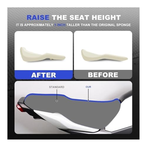 Funda de asiento completa y espuma para Grom MSX 125 2016-2021 5