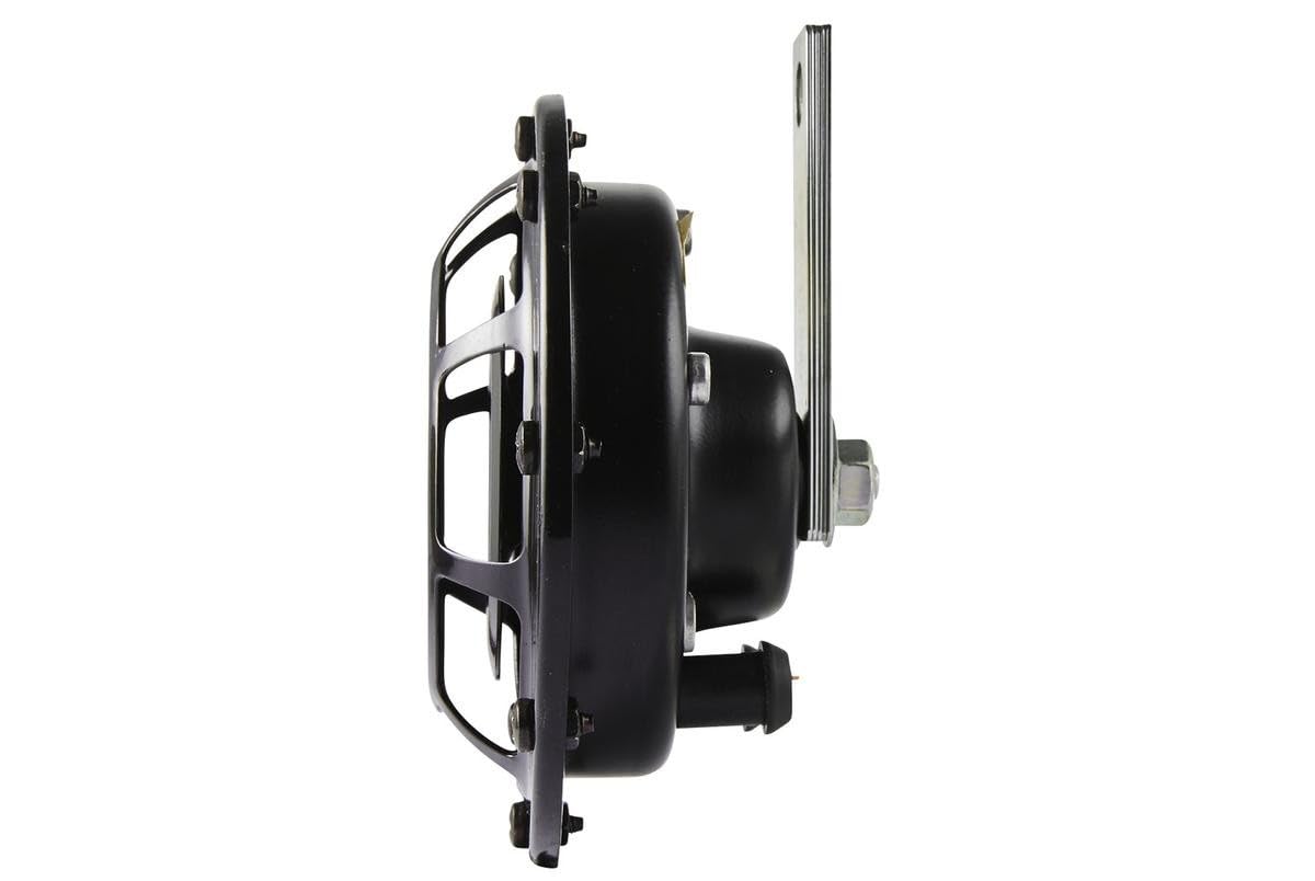 HELLA Horn - HEAVY DUTY HORN B133 SET - 24V - 110dB(A) - Frequenzbereich: 375/500Hz - Hochton/Tiefton - elektrisch - Gehäusefarbe: schwarz - Flachsteckanschluss - Menge: 2 - 3AG 003 399-101