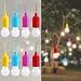 Glighone E27 Farbe Pendelleuchte Hängeleuchte 8pc Hängeleuchte DIY Lampe Lampenhalter Lampensockel für Schlafzimmer, Schrank, Garage, Außenbereich, Warmweiß 8pcs