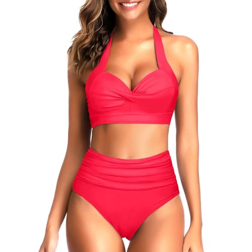 Maillot de bain deux pièces taille haute : sublimez vos formes avec l'effet ventre plat