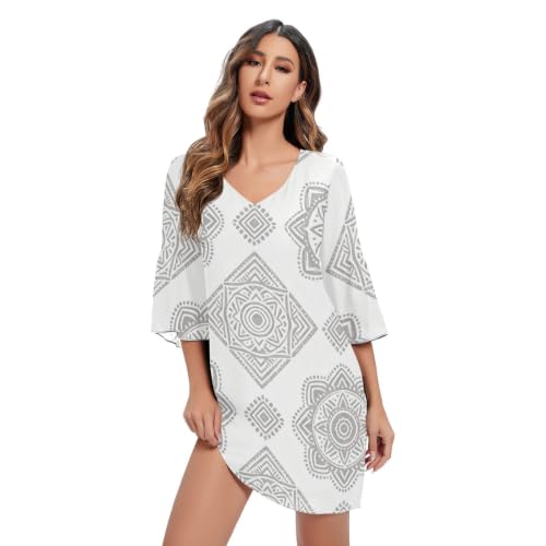 Robe trapèze en mousseline style bohème chic pour vos journées ensoleillées
