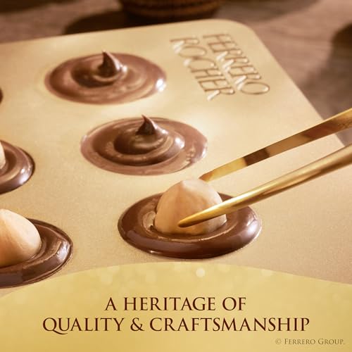 Ferrero Rocher Chocolate Candy, Hazelnut Milk Chocolates, 42 Ct, 18.5 oz | Individually wrapped hazelnut chocolate, gourmet chocolate candy for gifting a sweet treat or snacking - image 7