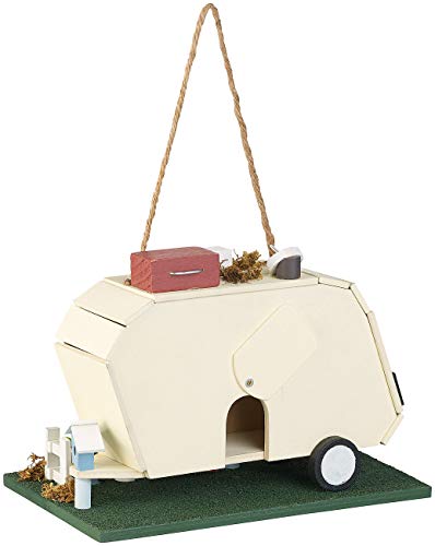 Nichoir à oiseaux en bois caravane Royal Gardineer idée cadeau nature - 7