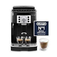 DeLonghi Magnifica S, Automatic Bean to Cup Coffee Machine, Espresso and Cappuccino Maker, ECAM22.110.B, Black