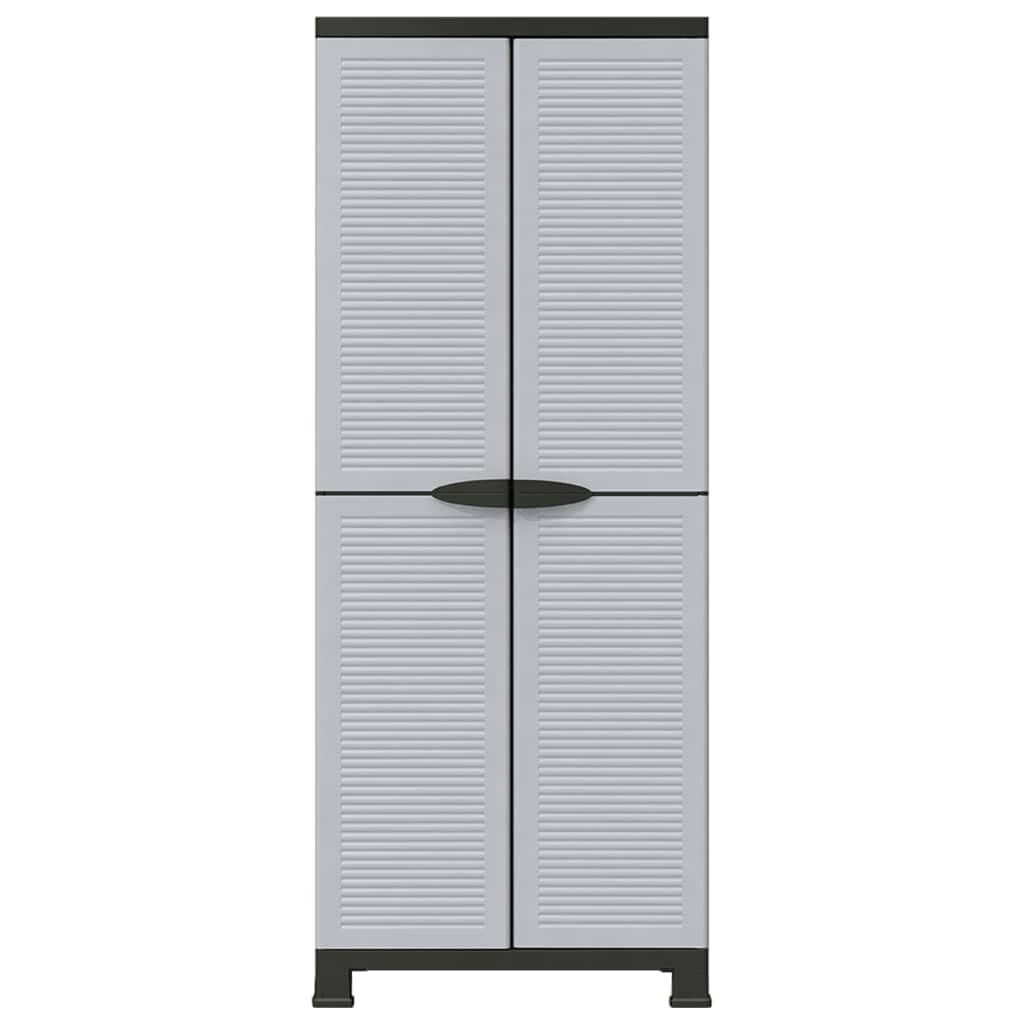 vidaXL Armario Estante Almacenamiento Bastidor Servicio Herramienta Organizador Hogar Jardín Patio Oficina Garaje de Plástico 68x39x171,5 cm