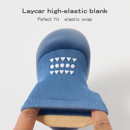 Image of Baby Sock Shoes Baby Walking Shoes Infant Non-Slip Breathable Slippers with Soft Rubber Sole Baby Boys Girls Sneakers