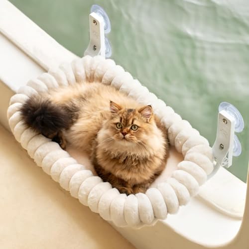 EDAGNY Elegant Hamac pour Chat Pliable - Hamac Chat Fenetre avec réversible et Lavable lit pour,...