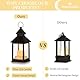 Romadedi Laterne Schwarz Tischdeko Outdoor - 20er Set Mini LED Laterne Metall zum Aufhängen für Halloween Hochzeit Tisch Ramadan Garten Weihnachten Balkon Innen Outdoor Draußen Party