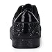 Womens Glitter Fashion Wedding Sneakers Dressy Sparkly Twinkle Sneakers Rhinestone Bling Shoes for Women Black Size 8.5