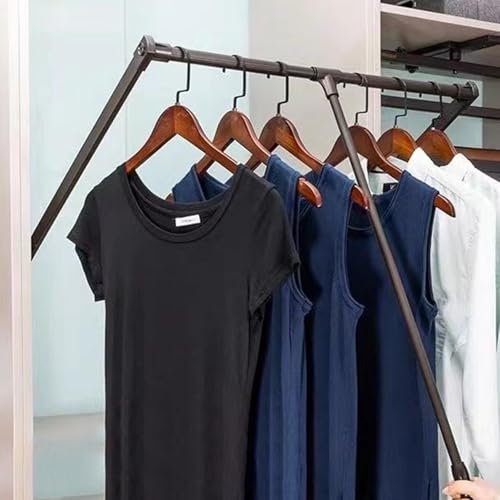 Perchero plegable para balcón estrecho ideal para secar ropa en perchas 6