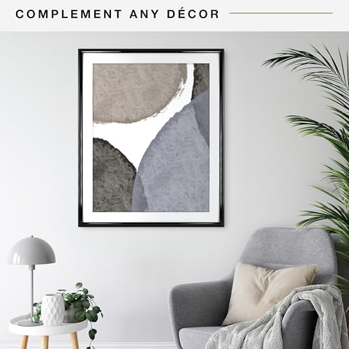 Image of MCS Trendsetter Poster Frame With Mat Option, 26x32 Matted to 22x28, Black | Trendsetter Poster Frame For Photos, 26x32 Inch, Displays 22x28 Inch Matted Or 26x32 Unmatted, Black, 1-Pack