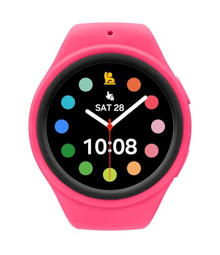 Image of SAMSUNG Galaxy Watch Kids 4, 5, 6, 7, FE Series Band, Nylon, Smartwatch Replacement Strap for Kids, Nylon Small, GP-TYL305AMBEW, Red