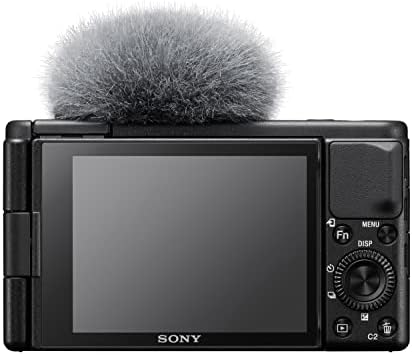 Sony ZV-1 Aparat do Wideoblogów, Aparat Cyfrowy, Obracany Ekran, Wideo 4K, Funkcje do Vlogowania, Czarny