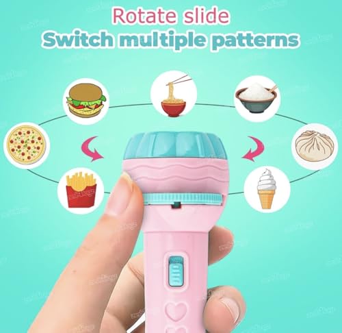 Image of Pack of 6 Flash Light Projector Toys I Birthday Return Gift I 3 Slides with 8 Patterns Each I Best Birthday Return Gifts for Kids Age 3,4,5,6,7,8+ Years Old. Kanjak Kanya Gifts