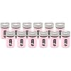 Set Spice Shaker Salt Shaker Glass & Stainless Steel met roterende deksel en viewing window spice glas opbergglas (12er…