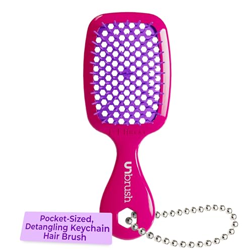 FHI Heat UNbrush Keychain Super Mini Hair Brush — Collectible Miniature Charm for Bags and Keys — Accessory for Beauty Lovers