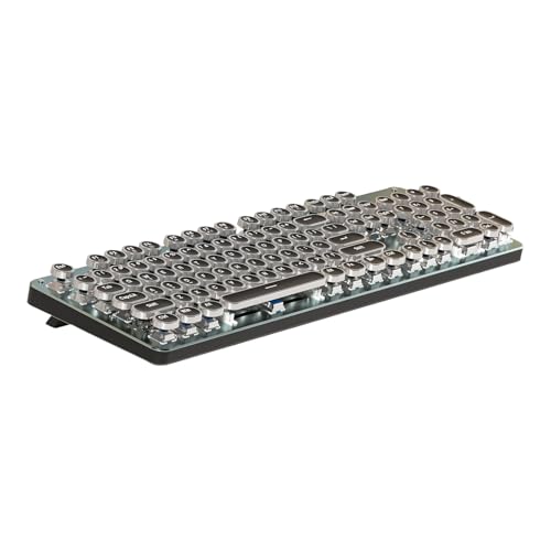 Teclas de ABS Teclado mecánico personalizables, efectos LED, diseño de conmutación intercambiable en caliente, cable USB C, conectividades punk, combo de teclado LED