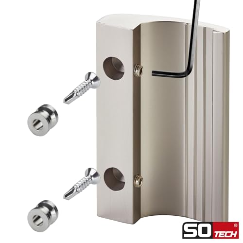 SOTECH Balkontürgriff SEJA Edelstahloptik 82 x 52 x 20 mm Aluminium Terrassentürgriff