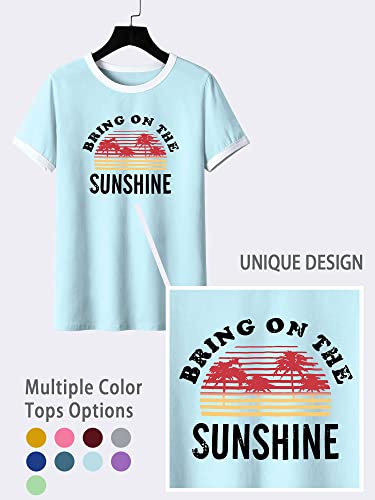 Nlife Bring On The Sunshine Graphic Long Sleeves Tees Blouses For Women Tops Sweaters For Women #TOP4
