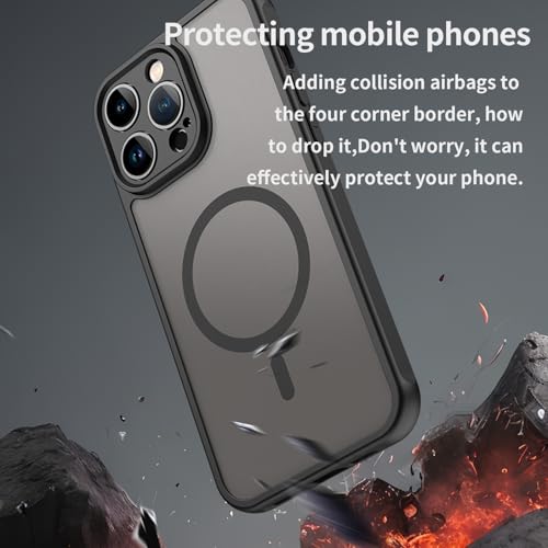 Coque iPhone 14 Pro Max noire compatible MagSafe protection antichoc 6,7 pouces - 5