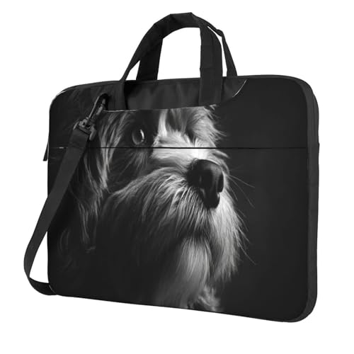 Sac pour ordinateur portable 15,6 imprimé chien, un cadeau idéal et utile pour vos proches