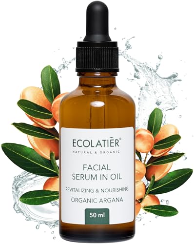 ECOLATIÈR Night Cream with Organic Argan Oil – Revitalizing & Nourishing, Anti-Aging Face Moisturizer with Vitamin C, Vegan, 97.7% Natural Ingredients, 1.7 Fl Oz - ECOLATIER