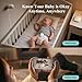 Sense-U Pro Smart Baby Monitor Bundle with 2.5K QHD Pan-Tilt-Zoom Camera: Tracks Breathing Movement, Rollover & Overheating with Cry Detection, Background Audio, Security Wi-Fi Video Camera