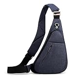 Ultraleicht Brusttasche Herren Klein Sling Bag Umhängetaschen Wasserfeste Schultertasche Anti-Diebstahl Crossbody Bag Sporttasche für Freien Reisen Wandern Joggen