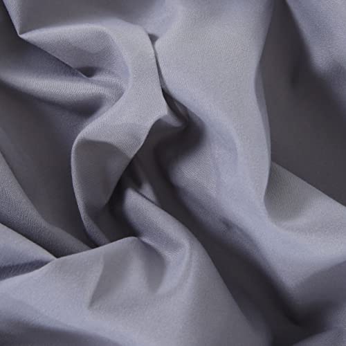 Mengersi Gray Canopy Bed Curtains California King Size,Bed Curtains For Adults Girls Bedroom Decoration Lightproof Windproof #TOP6