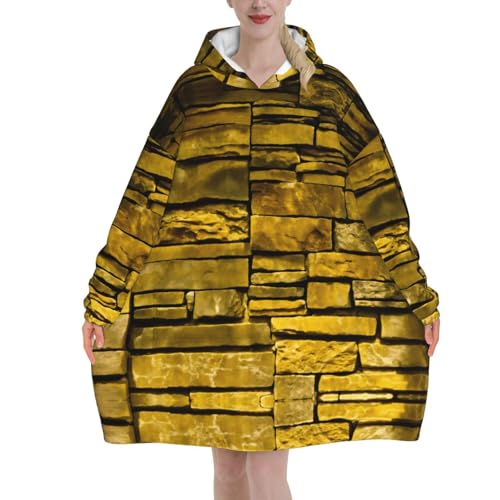 Couverture surdimensionnée brique rustique chaude adulte