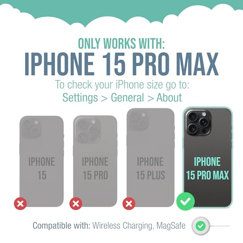 Image of Smartish iPhone 15 Pro Max Magnetic Case - Gripmunk Compatible with MagSafe [Lightweight + Protective] Slim /Thin Grip Cover for Apple iPhone 15 Pro Max - Clearly Clear