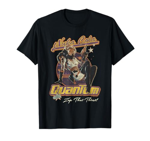 Fallout Video Game Nuka Cola Quantum Vintage Pin-Up Logo T-Shirt