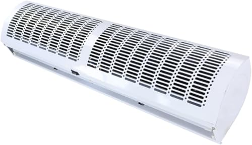 GPECTIFO Máquina silenciosa de Cortina de Aire de 0,9 m, 1 m y 1,2 m con calefacción y refrigeración eléctrica y Control Remoto.(1m)