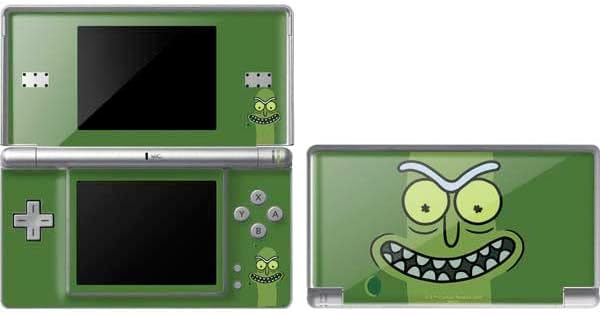 Skinit Decal Gaming Skin Compatible with DS Lite – Officially Licensed Warner Bros Pickle Rick Design