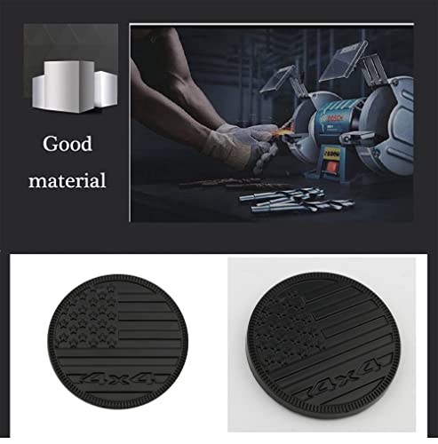 Image of CONGCONG for Jeep Emblem babge U.S. Flag Emblem 4x4 Metal Automotive Badge Specifically Designed for The Jeep Wrangler Cherokee - Stick it Anywhere! (The National Flag Dumb Black)