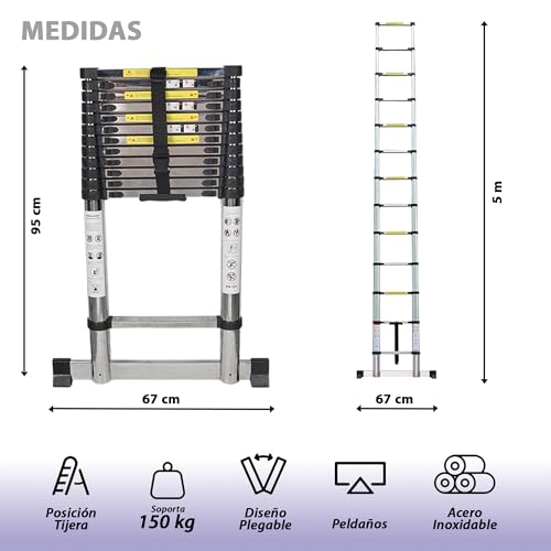 Escalera de extensión de 3 metros 20 Imagen adicional