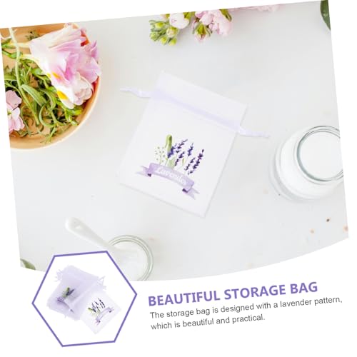 PRETYZOOM 20 bolsas perfumadas de lavanda con cordón miniatura 7